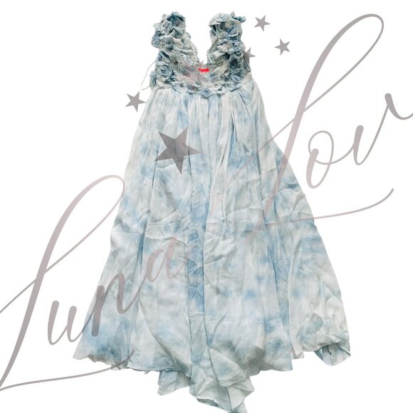 FREE PEOPLE Mango Mambo Maxi Dress In Blue (size XS) NWT - Picture 4 of 14